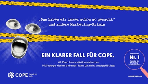 Neue Kampagne macht Kommunikations-verbrechen zum Fall für COPE