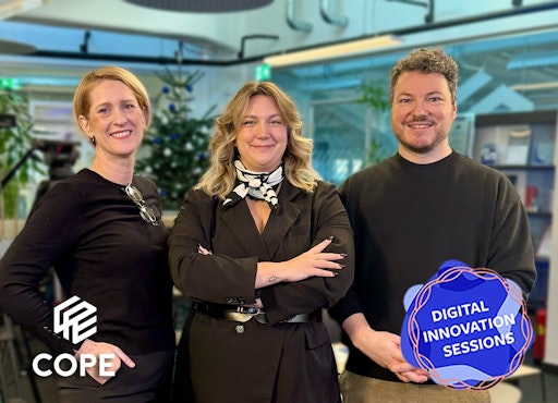 COPE Chief Strategy Officer‍ Nicola Dietrich, COPE Creative
Director Hana Greiner und COPE Head of Digital Performance Georg
Reimond
