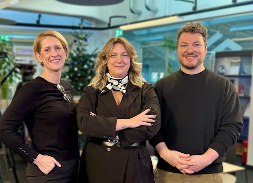 Vorschau Bild von COPE Chief Strategy Officer Nicola Dietrich, COPE Creative
Director Hana Greiner und COPE Head of Digital Performance Georg
Reimond
