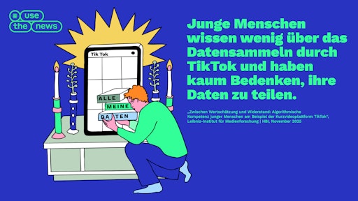 Neue qualitative #UseTheNews-Studie des Leibniz Instituts für
Medienforschung zur TikTok-Nutzung junger Menschen. // Weiterer Text
über ots und www.presseportal.de/nr/168022 / Die Verwendung dieses
Bildes für redaktionelle Zwecke ist unter Beachtung aller
mitgeteilten Nutzungsbedingungen zulässig und dann auch honorarfrei.
Veröffentlichung ausschließlich mit Bildrechte-Hinweis.