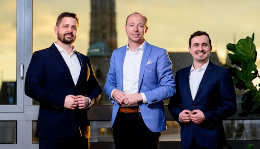  Das Gründerteam von Terra Flow Systems (v.l.n.r.): DI Philipp
Weisskopf, Robert Schweizer und Ing. Mag. David Hess.