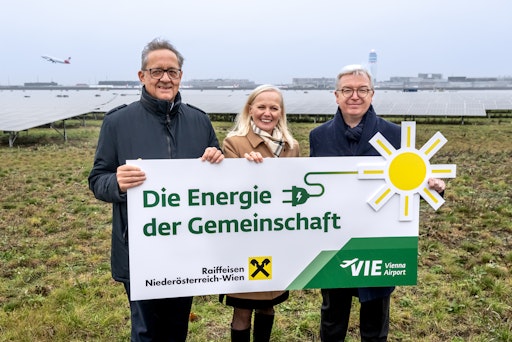Dunajsko letališče bo z elektriko oskrbovalo Raiffeisen banke v Spodnji Avstriji
