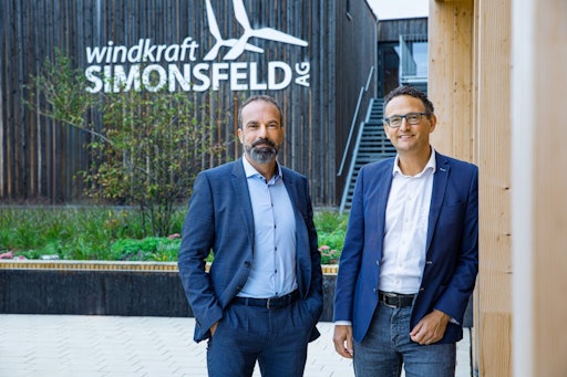  Markus Winter, Technikvorstand der Windkraft Simonsfeld, und
Alexander Hochauer, Finanzvorstand der Windkraft Simonsfeld