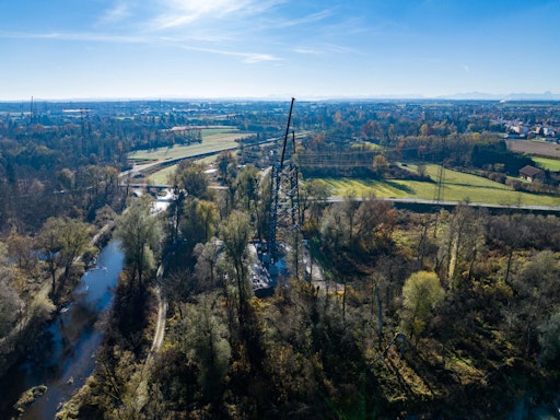  Maststockung Deutschlandleitung in St. Peter