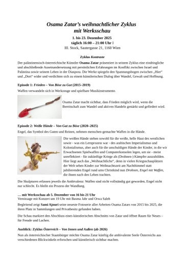 Vorschau Bild von Beschreibung des Gesamtkonzepte mit Ausblick 2026 und Bio von Osama Zatar (PDF)