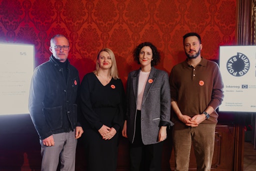 Pressekonferenz "Turning Points – Museums for a Democratic
Future" im Museum der Stadt Bratislava am 3.12.2025.