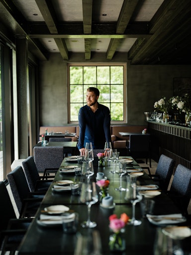 Clemens Groß im Restaurant des Refugium Lunz