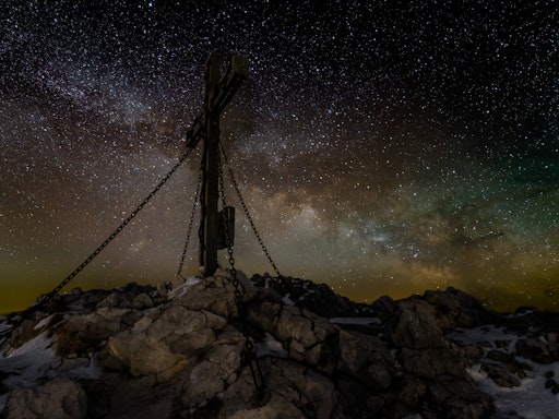 Sterne schauen am Gipfel
