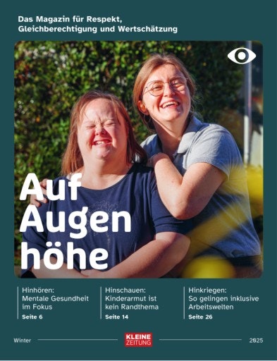 Vorschau Bild von Titelseite des neuen Magazins "Auf Augenhöhe"