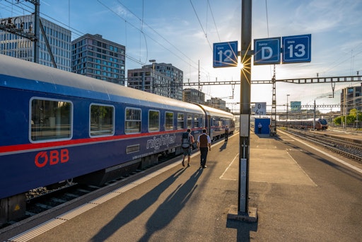 Vorschau Bild von ÖBB Nightjet am Hauptbahnhof Zürich
