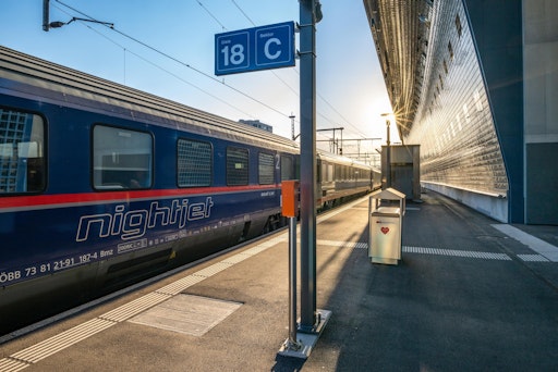 Vorschau Bild von ÖBB Nightjet am Hauptbahnhof Zürich
