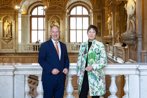 NHM-Generaldirektorin Dr. Katrin Vohland und kaufmännischer
Geschäftsführer Mag. Markus Roboch