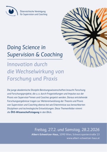  Die Tagung widmet sich der Frage, wie Forschung und Praxis in Supervision und Coaching einander bereichern können. Im Mittelpunkt steht die Wechselwirkung zwischen wissenschaftlichen Erkenntnissen und praktischer Anwendung: Welche Impulse aus der Beratungspraxis fließen in die Forschung ein? Und wie können Forschungsergebnisse die professionelle Arbeit in Supervision und Coaching weiterentwickeln?