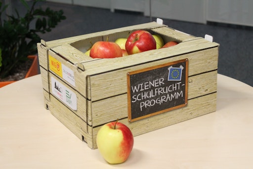 Kostenlos und mit großer Vielfalt wird Obst und Gemüse an die
Öffentlichen Wiener Pflichtschulen geliefert.