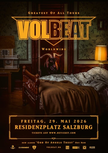 Plakat Volbeat Residenzplatz Salzburg 2026