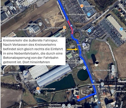 Vorschau Bild von Anfahrtsbeschreibung