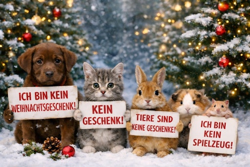 Appell der Tiere zu Weihnachten