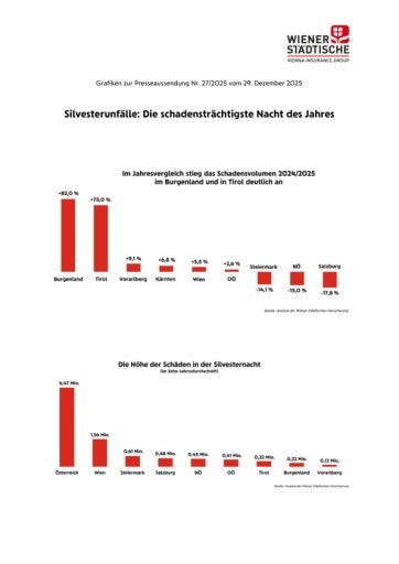  Silvesterunfälle: Die schadensträchtigste Nacht des Jahres — eine Analyse der Wiener Städtischen Versicherung