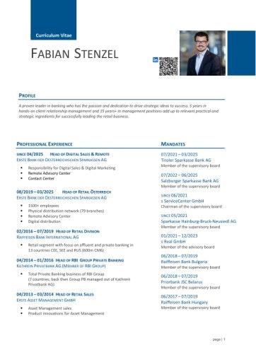 Vorschau Bild von Lebenslauf Fabian Stenzel