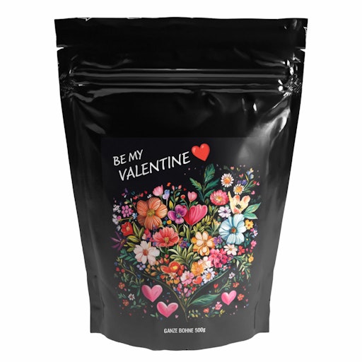 Geschenk Kaffee 'BE MY VALENTINE' - Premium Kaffeebohnen 500g -
Geröstet auf Buchenholz