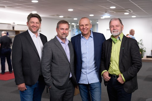 Vorschau Bild von Das Kernteam hinter TestingPro besteht aus Markus Kalbhenn (ETC),
Christoph Becker (ETC), Hannes Färberböck (Nagarro) und Helmut
Pichler (Nagarro)