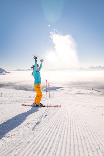 Skifahren auf der Emberger Alm