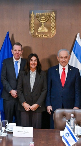 Historisches Treffen: FPÖ-EU-Delegationsleiter Harald Vilimsky
trifft Israels Ministerpräsident Benjamin Netanjahu in Jerusalem
