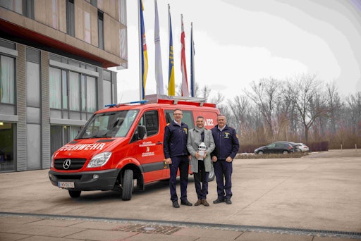 vlnr.: LBSTV Martin Boyer, Christian Kohl und LBD Dietmar
Fahrafellner, MSc.. Copyright@Matthias Fischer, NÖ LFK