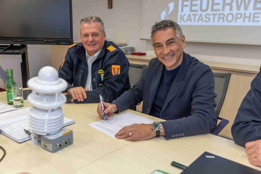 Vorschau Bild von vlnr.: LBD Dietmar Fahrafellner, MSc. und Christian Christian
Kohl, Senior Head of Enterprise bei Drei