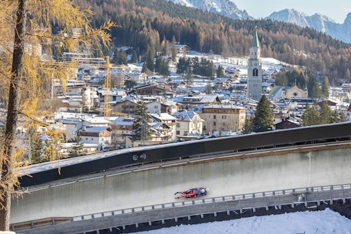  Cortina Olympic Sliding Centre / 27.11.2025 / Rodel Training /
Cortina d'Ampezzo, Italien (ITA) // Fotograf: FIL / Michael Kristen
// Weiterer Text über ots und www.presseportal.de/nr/166424 / Die
Verwendung dieses Bildes für redaktionelle Zwecke ist unter
Beachtung aller mitgeteilten Nutzungsbedingungen zulässig und dann
auch honorarfrei. Veröffentlichung ausschließlich mit
Bildrechte-Hinweis.