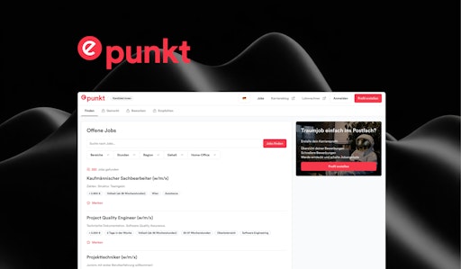 Titelbild von epunkt mit der neuen Jobplattform