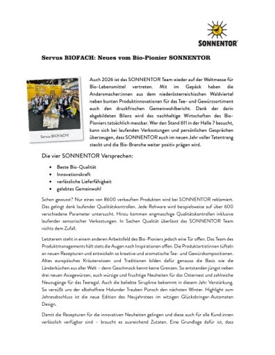 Vorschau Bild von Biofach Pressemappe 2026 im PDF Format