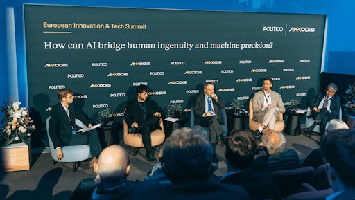 Vorschau Bild von POLITICO Spotlight Session. From left to right: Pieter Haeck,
Senior Technology Reporter, POLITICO Europe; Brando Benifei, MEP
(S&D, Italy), Chair of the Delegation for relations with the United
States and EU AI Act Co-Rapporteur; Lindsay Croisdale-Appleby CMG,
Ambassador and Head of the UK Mission to the European Union; Max
Reddel, Advanced AI Director, Centre for Future Generations; Saurabh
Kumar, Ambassador of India to the EU, Belgium and Luxembourg.
Source: Akkodis