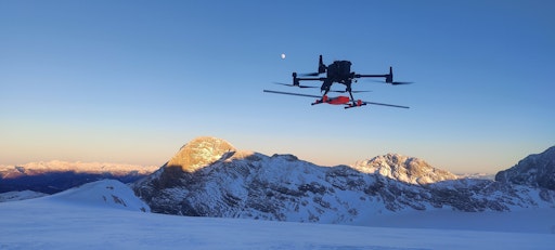 Drohnen-Einsatz zur Gletschermessung am Dachstein