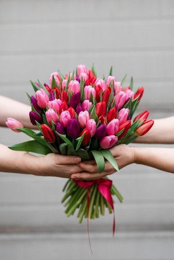 Blumenstrauß zum Valentinstag