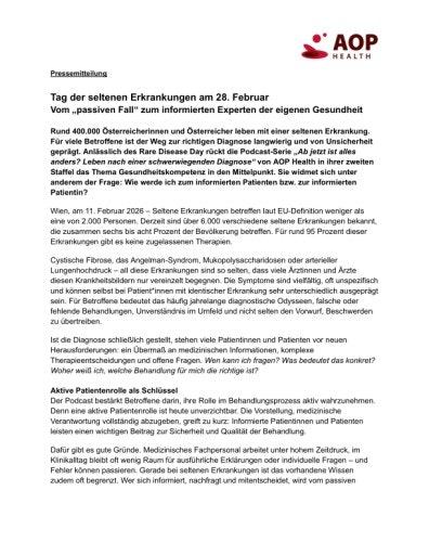 Vorschau Bild von Presseaussendung