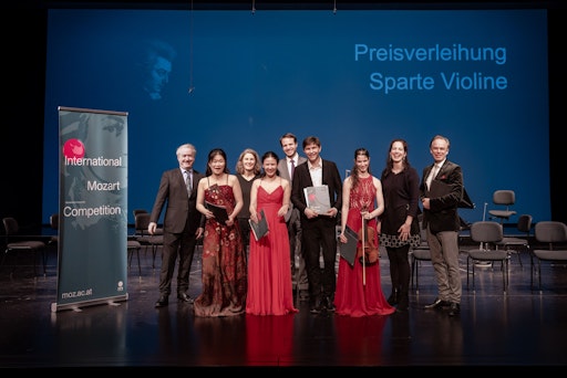 Preisträger_innen und Jury des Internationalen Mozartwettbewerbs
Salzburg - Violine 2026