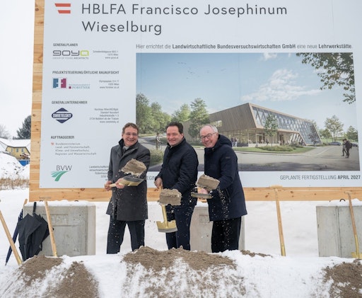  Spatenstich für neue Lehrwerkstätte am Francisco Josephinum
Wieselburg