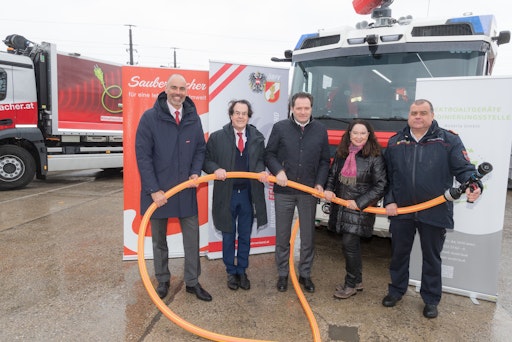  v.l.n.r.: Berthold Kren, BM Norbert Totschnig, Elisabeth Giehser,
Martin Mittnecker
