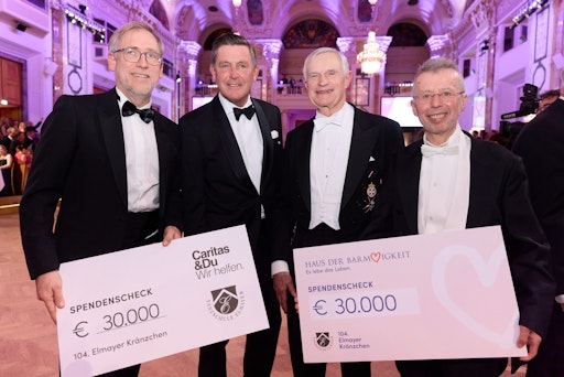  Der Traditionsball der Tanzschule Elmayer unterstützt zwei
Kinderprojekte des Haus der Barmherzigkeit und der Caritas mit einem
Spendenbetrag von insgesamt 60.000 Euro.