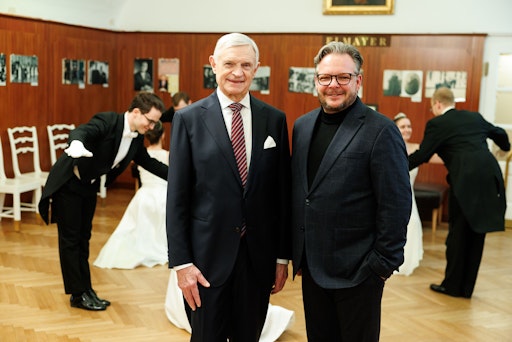 Thomas Schäfer-Elmayer, Geschäftsführer der Tanzschule Willy
Elmayer-Vestenbrugg (links) und Dominic Schmid, Obmann der Sparte
Tourismus und Freizeitwirtschaft in der Wirtschaftskammer Wien