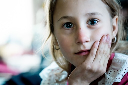 Die siebenjährige Lulia aus Moldau, die regelmäßig das CONCORDIA
Tageszentrum besucht.