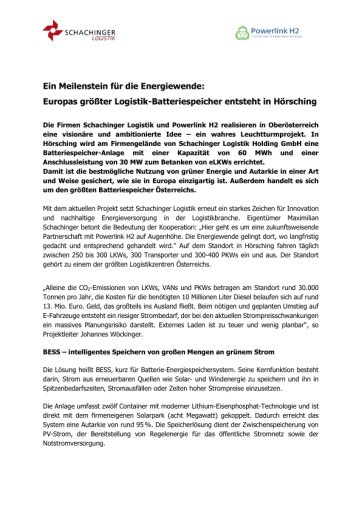 Vorschau Bild von Pressetext zur PK Schachinger_Powerlink H2 vom 24.2.2026