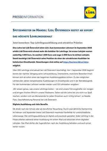 Vorschau Bild von Pressemitteilung