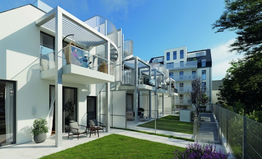  In der Brambillagasse 20 baut die BWS-Gruppe vier Stadthäuser und
Eigentumswohnungen.