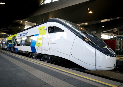Westbahn-Hochgeschwindigkeitszug SMILE des Schweizer Herstellers
Stadler