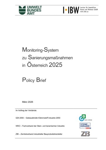 Vorschau Bild von Zusammenfassung Monitoringsystem Sanierungsrate