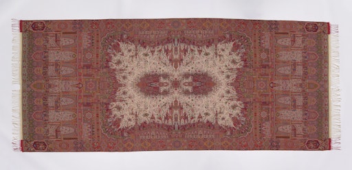  Amédée Couder, “cashmere shawl” depicting the Nauruz festival,
1839 Execution: Jean Gaussen, Paris Woven wool © MAK/Christian
Mendez