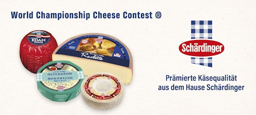  Erfolgreich beim World Championship Cheese Contest 2026:
Schärdinger überzeugt mit internationalen Spitzenplatzierungen