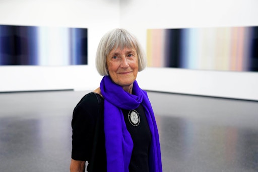 Vorschau Bild von Inge Dick, Porträt, 2018 © Inge Dick / Bildrecht, Wien 2025,
Foto: Herman Seidl / Fotohof / Bildrecht, Wien 2026